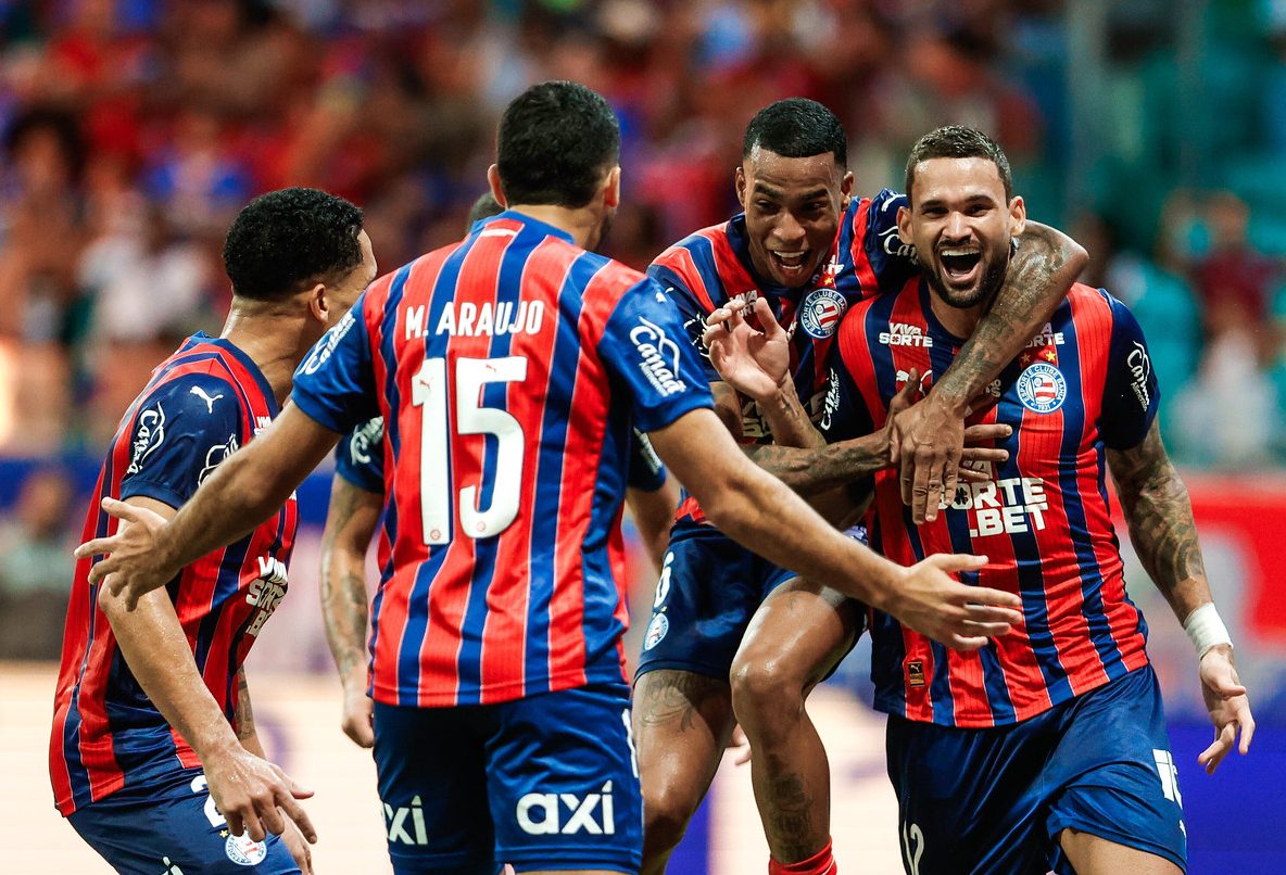 Bahia vence o São Paulo na Arena Fonte Nova e sobe na tabela do Brasileirão